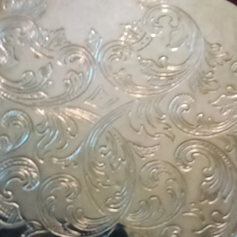 Vintage Italian baroque sterling silver cake server